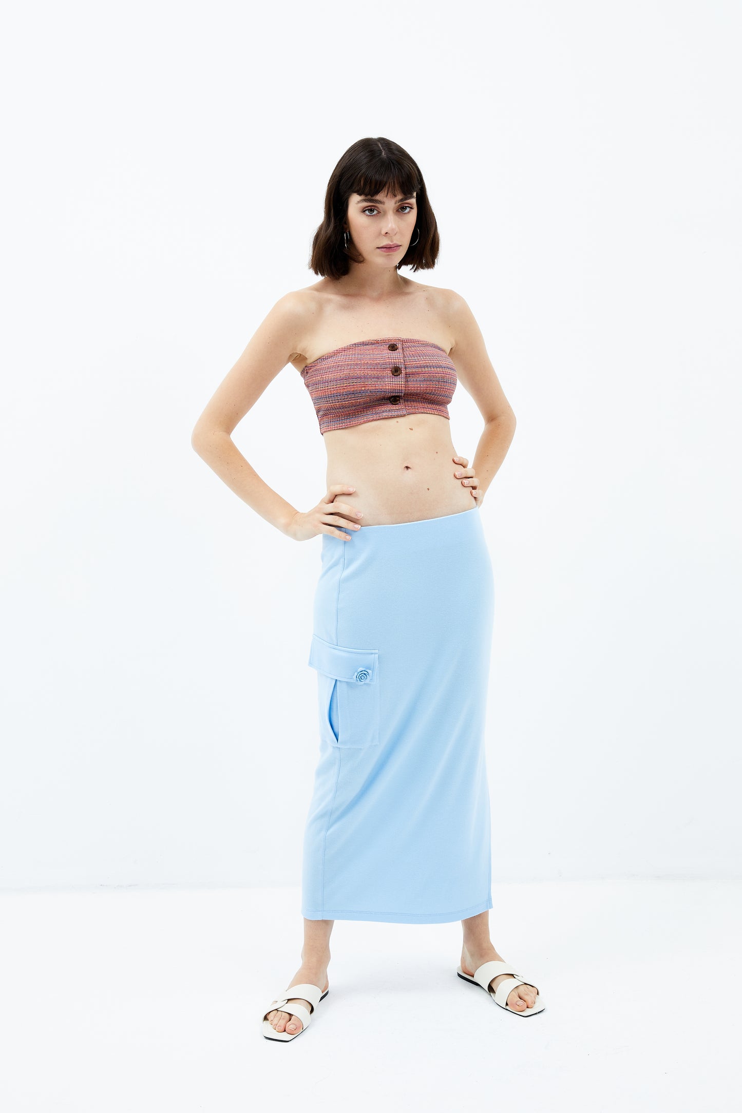 Lotus Bandeau - Rainbow Azure