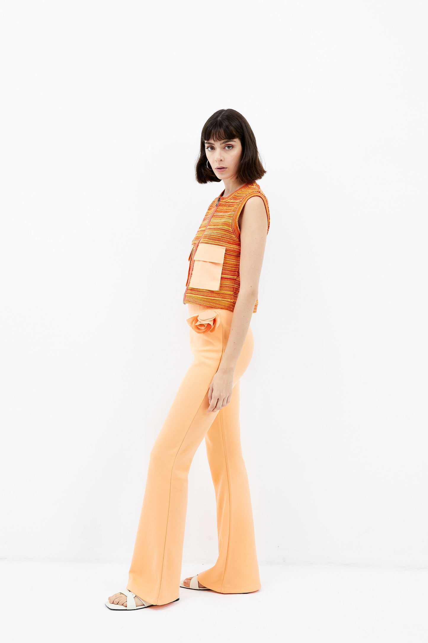 Lotus Waistcoat - Rainbow Peach