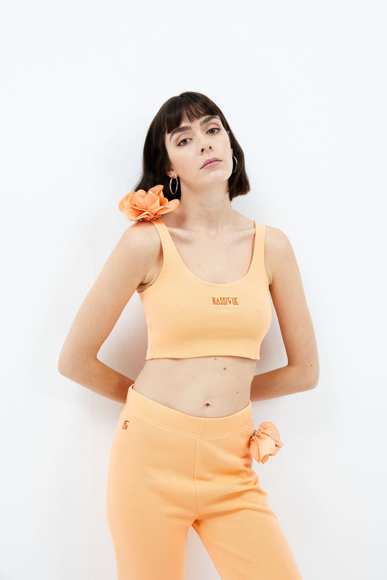 Poppy Crop Top - Turuncu