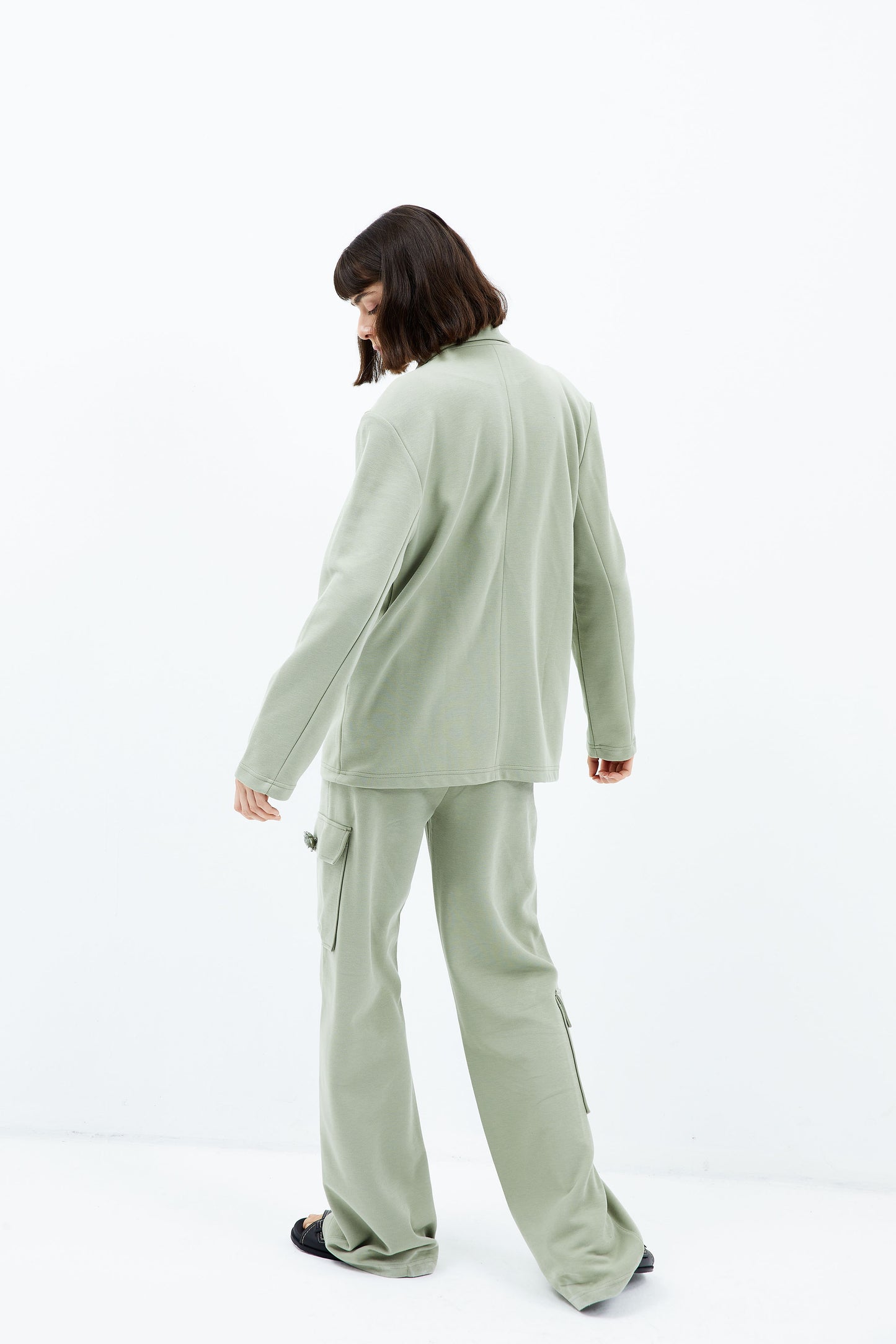 Daisy Cargo Sweatpants - Sea Grass