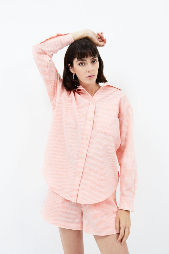 Cosmos Long Shirt - Papaya