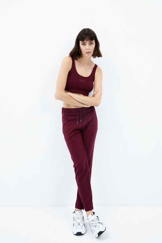 Cotton Classic Sweatpants - Tawny Port