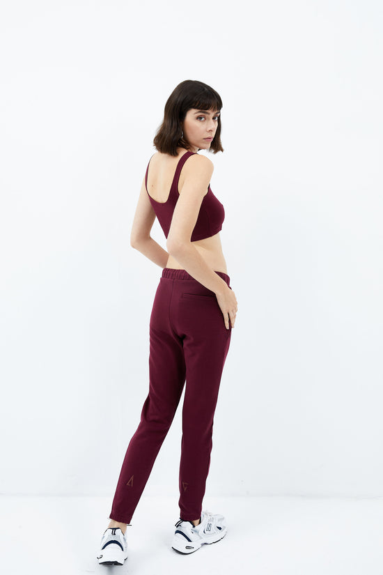 Cotton Classic Sweatpants - Tawny Port