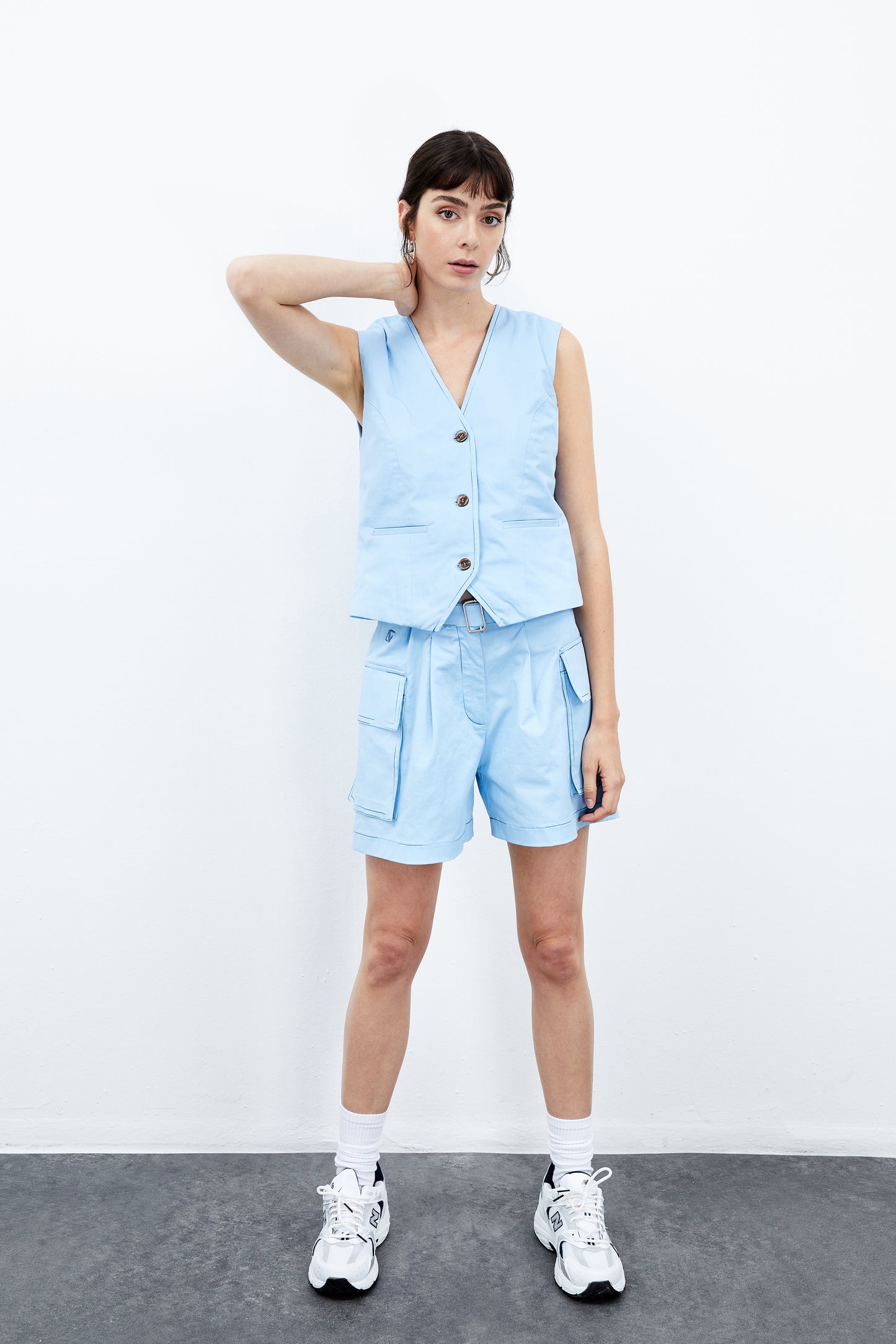 Magnolia Waistcoat - Blue Bell