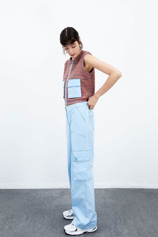 Magnolia Cargo Pants - Blue Bell