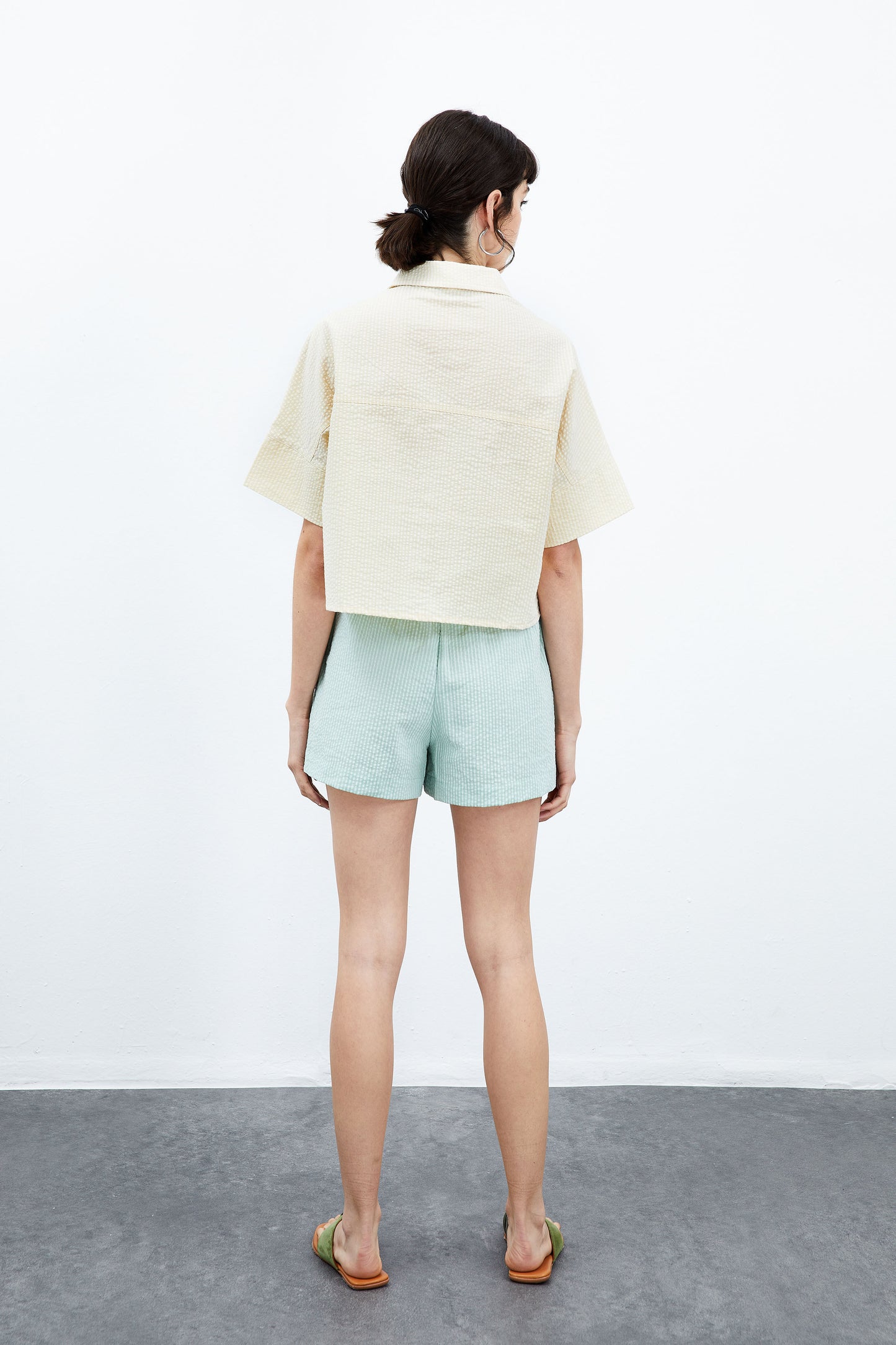 Cosmos Crop Shirt - Butter Milk