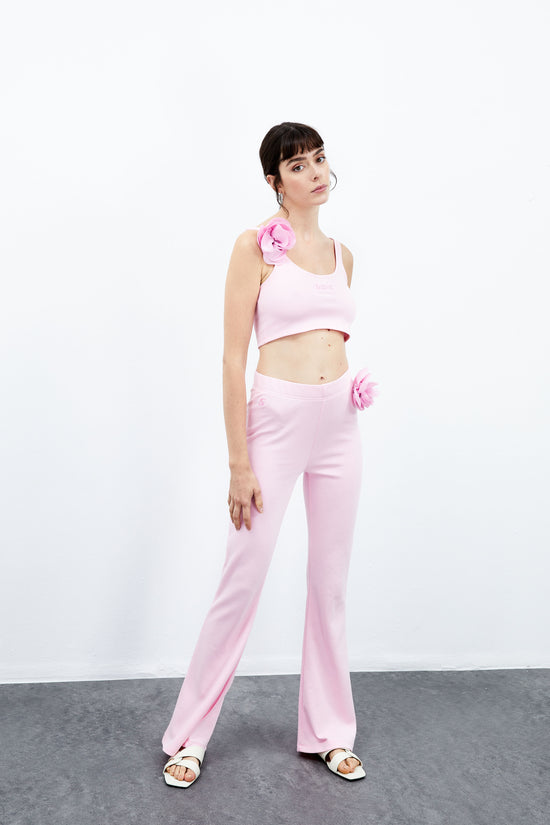 Poppy Flare Sweatpants - Orchid Pic
