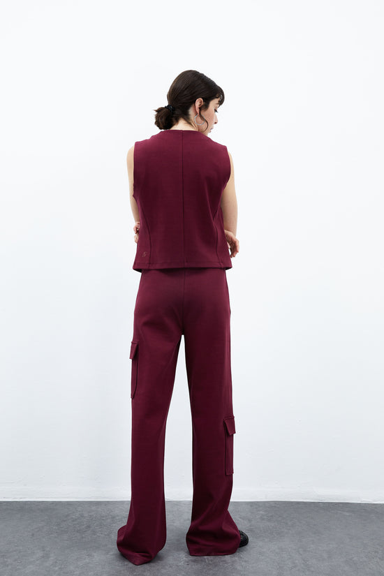 Daisy Cargo Pantolon - Bordo