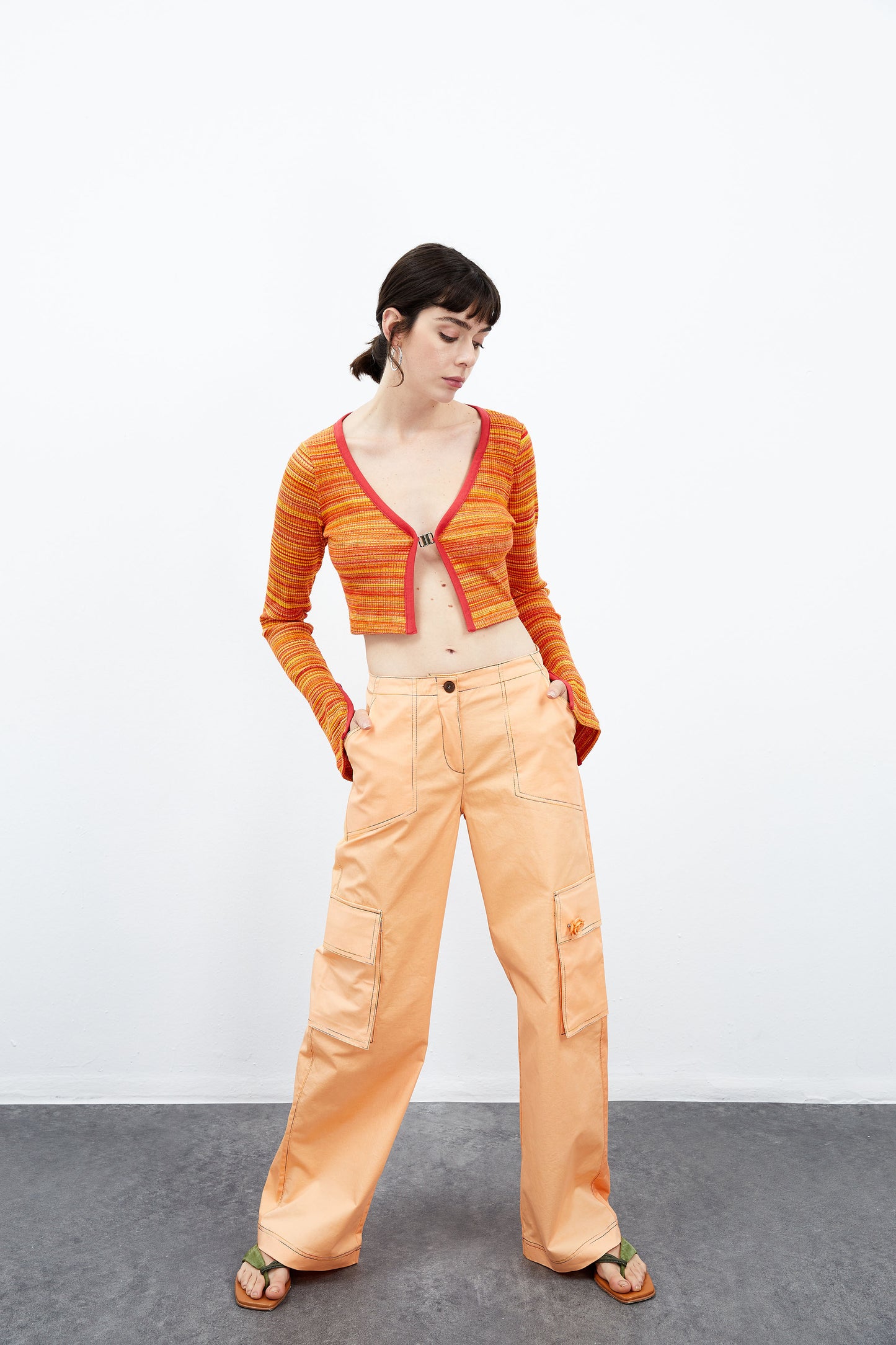 Magnolia Cargo Pants - Peach Cobbler