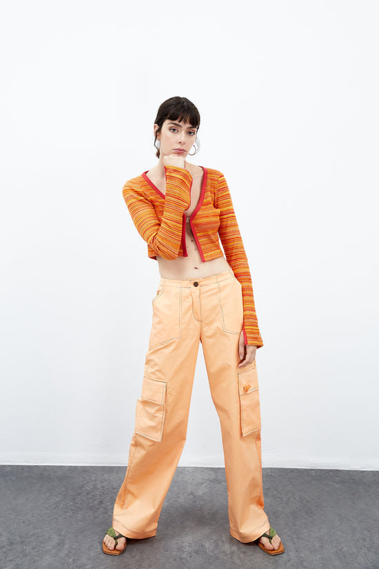 Magnolia Cargo Pants - Peach Cobbler