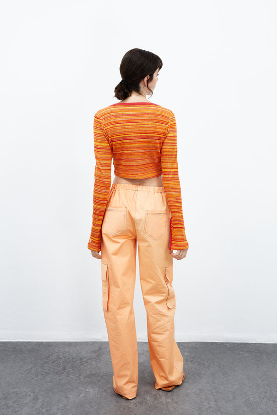 Magnolia Cargo Pants - Peach Cobbler