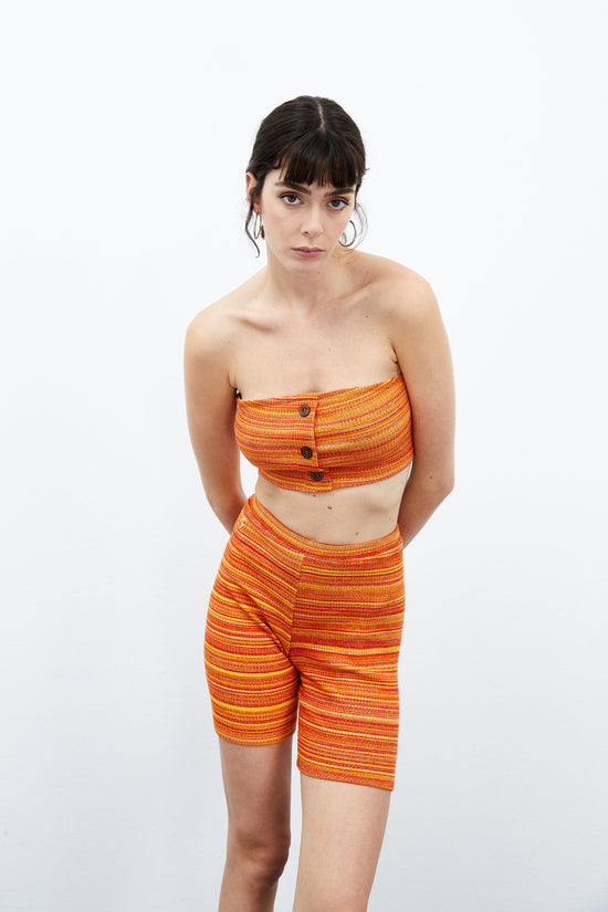 Lotus Bandeau - Rainbow Peach