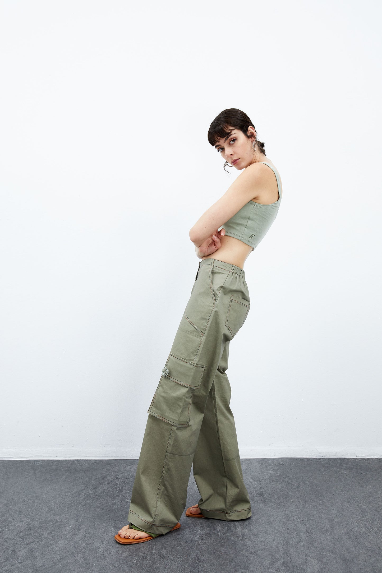 Magnolia Cargo Pantolon - Su Yeşili
