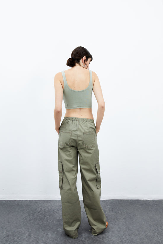 Magnolia Cargo Pantolon - Su Yeşili