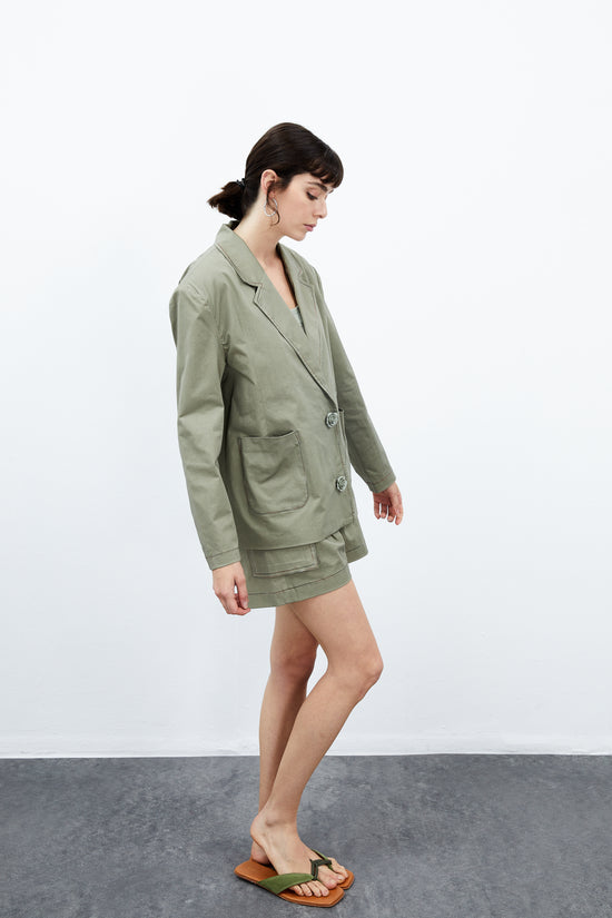 Magnolia Blazer - Sea Grass