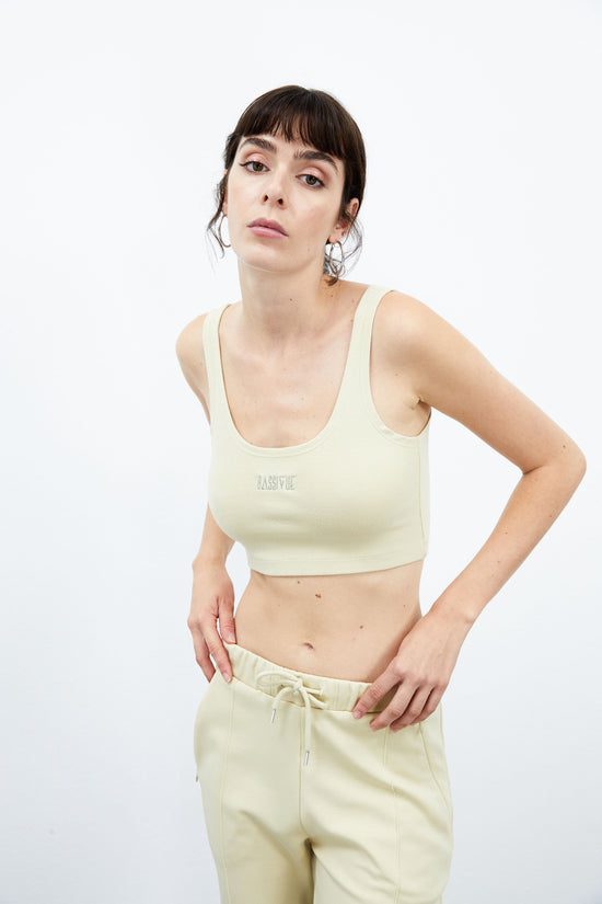  Crop Top - Açık Sarı