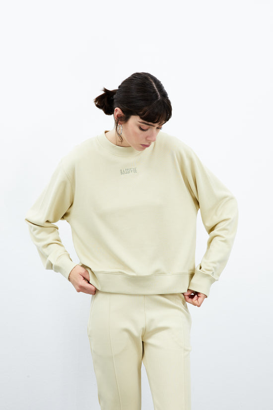 Cotton Crewneck Sweatshirt - Green Haze