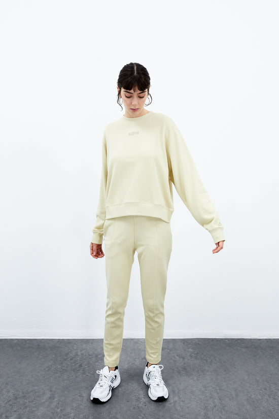 Cotton Crewneck Sweatshirt - Green Haze