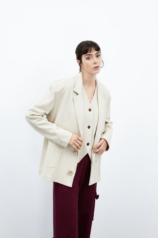 Daisy Blazer - Light Taupe