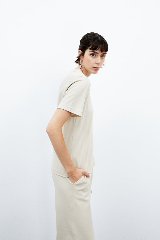 Iris T-shirt - Krem