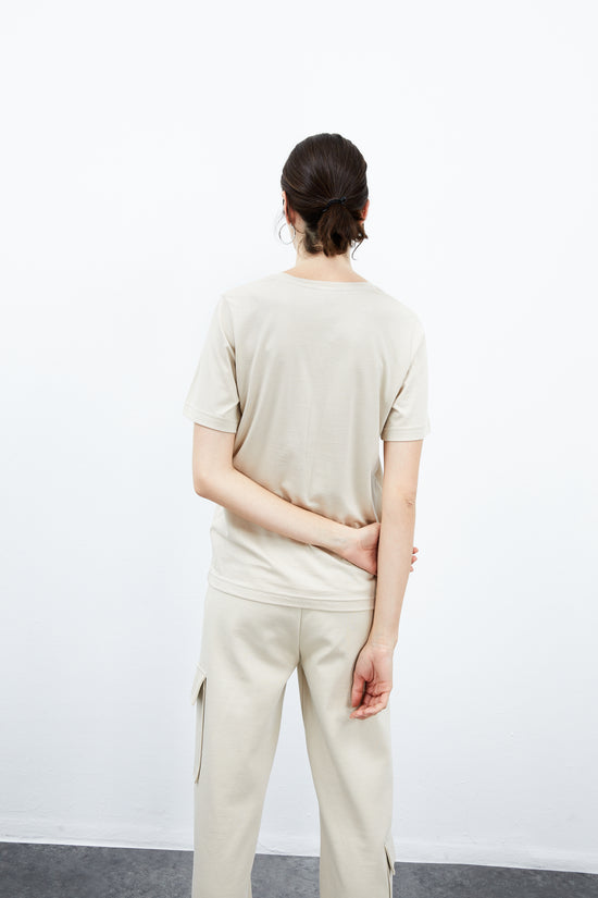 Iris T-Shirt - Light Taupe