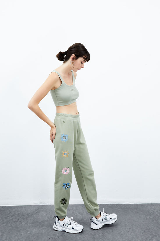 Iris Oversize Sweatpants - Sea Grass