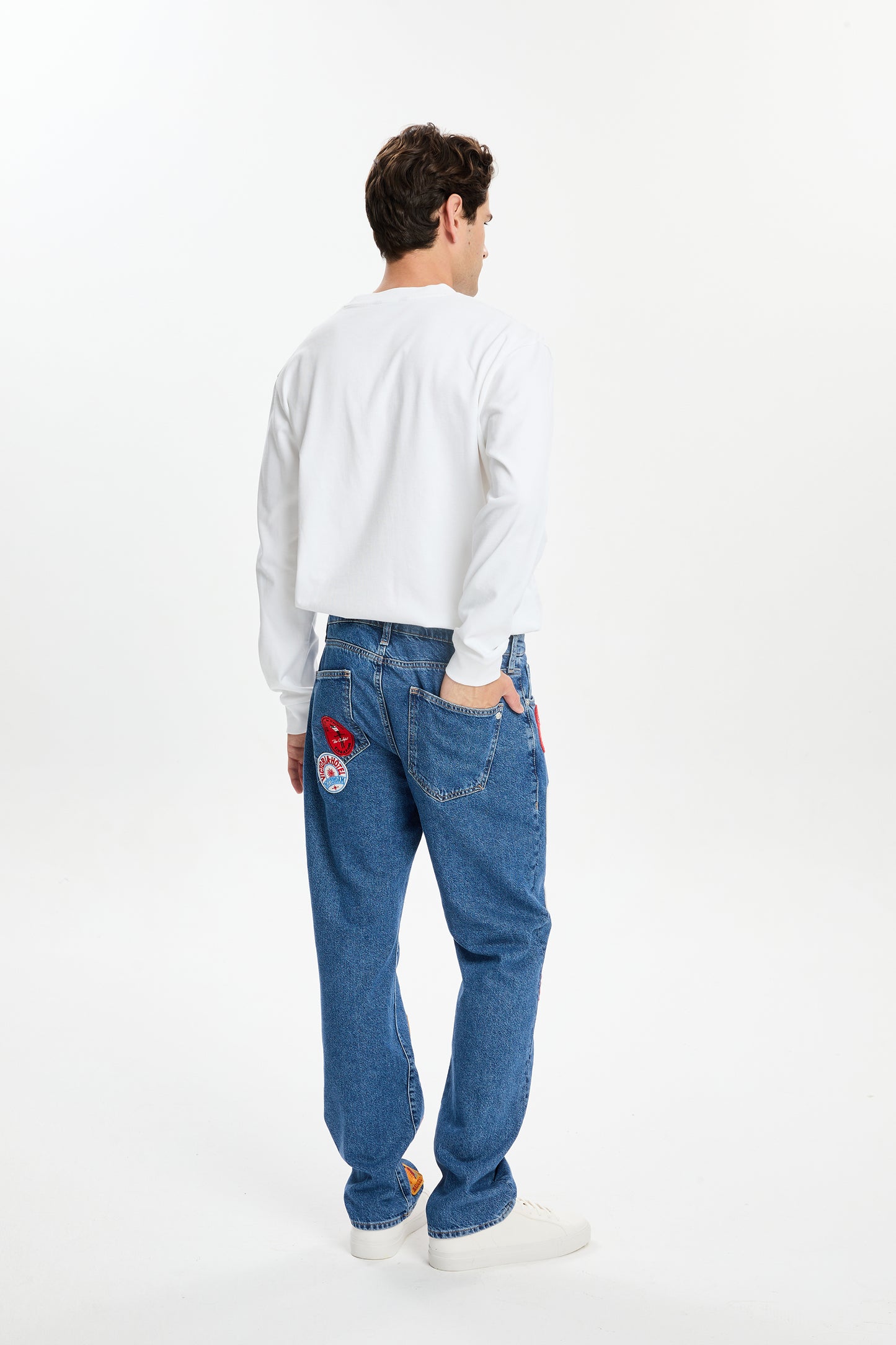 Denim Nakışlı Pantolon