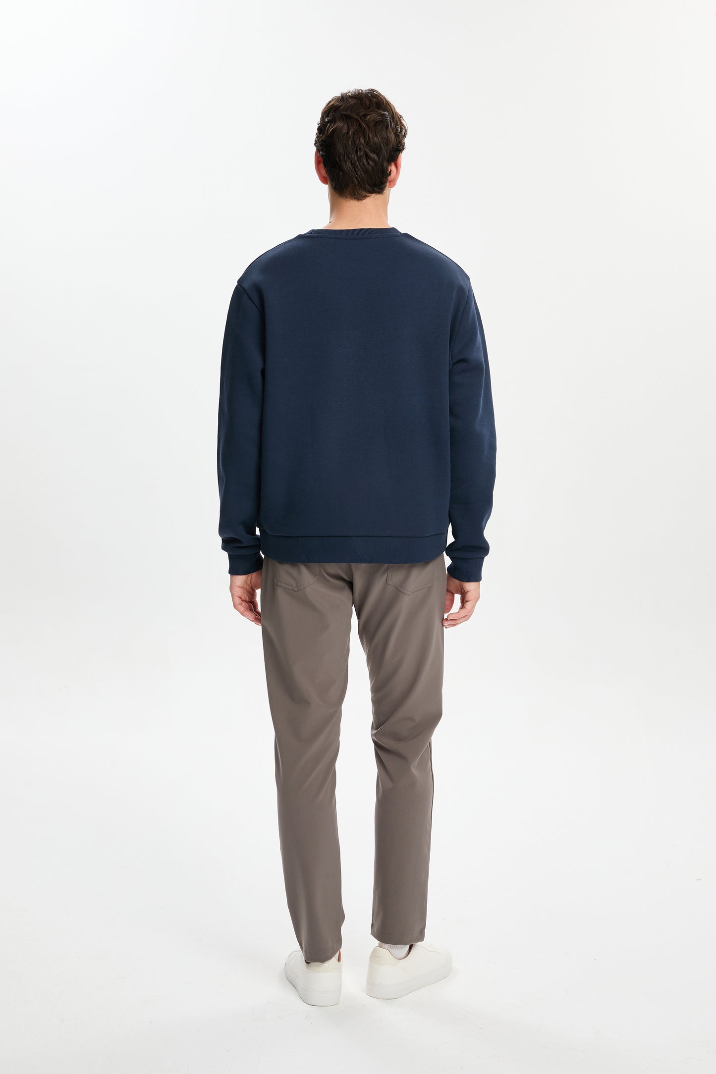 Lacivert Harvest Nakışlı Sweatshirt