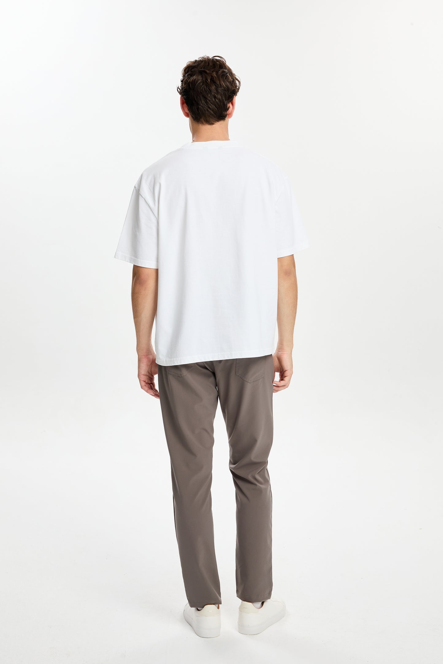 Beyaz Late Night Baskılı T-Shirt