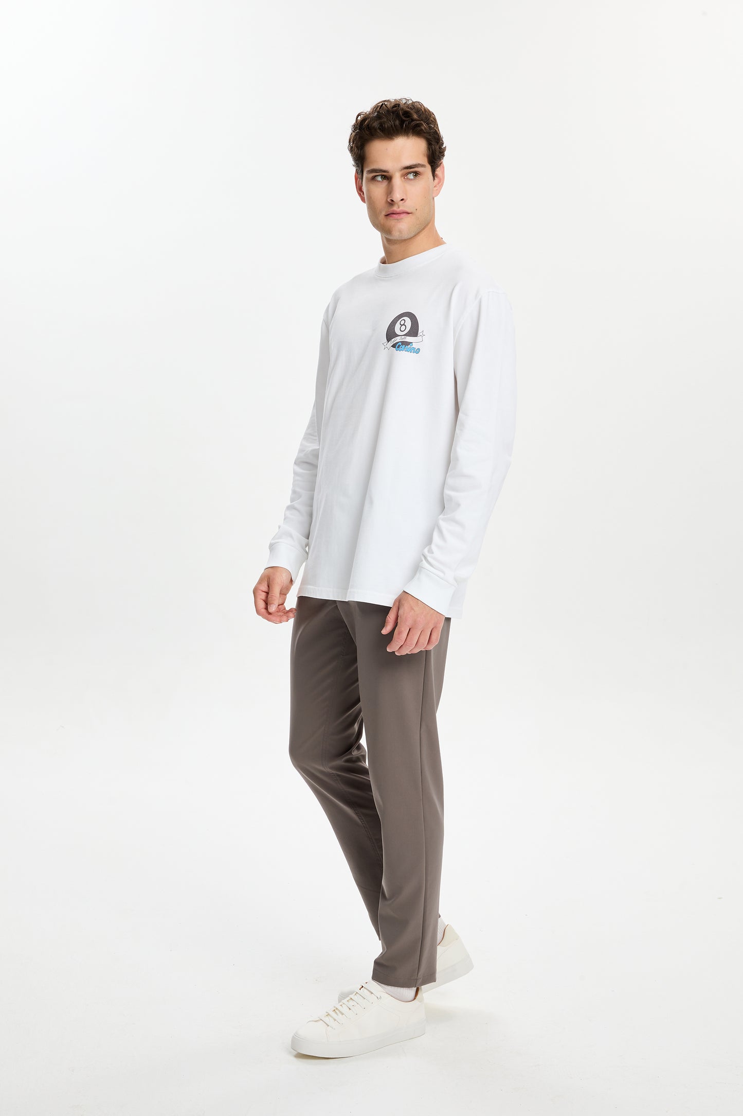 Casino Print Long Sleeve T-Shirt