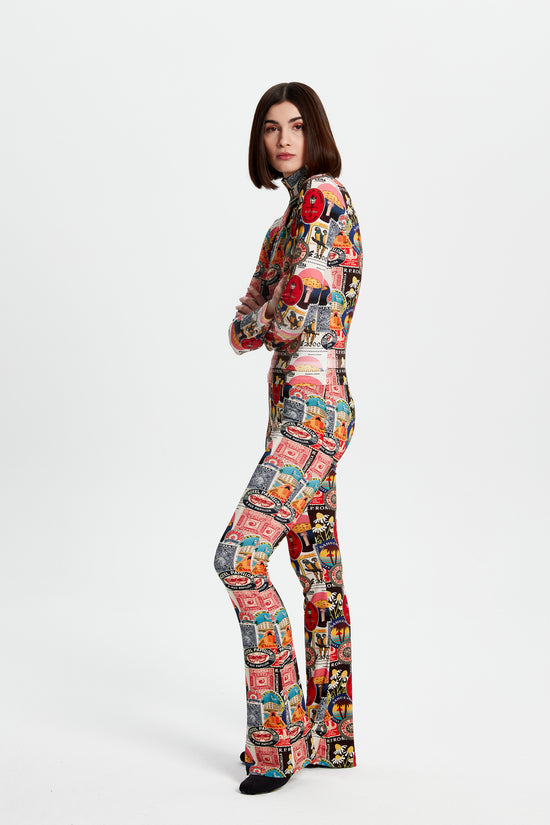 Postcard Printed Turtleneck T-shirt