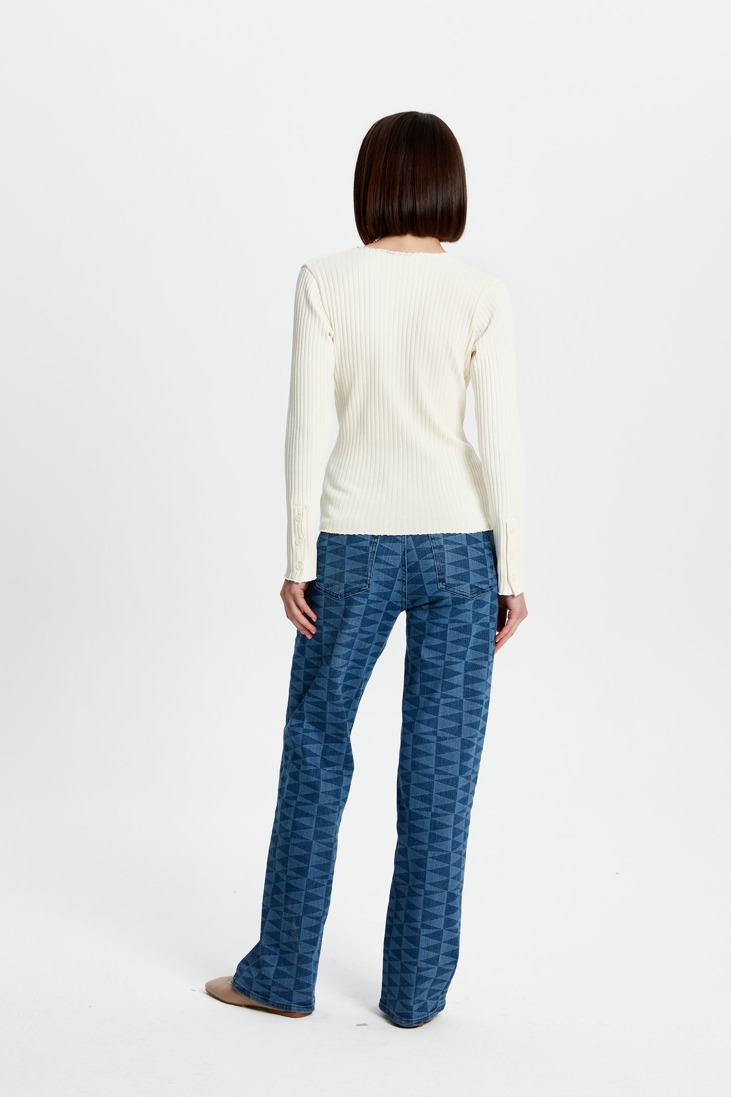 Crossover Ribbed Top