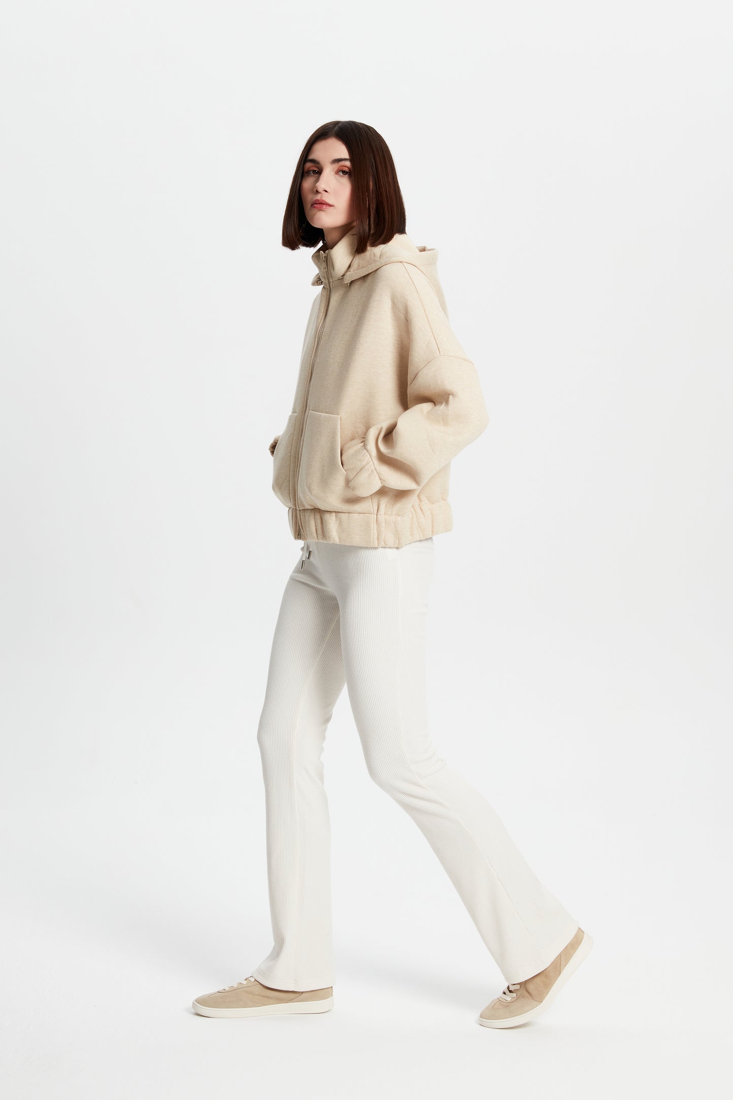 Full Zip Scuba Hooded Jacket