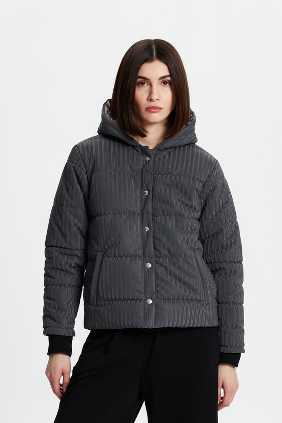 Iridescent Puffer Jacket
