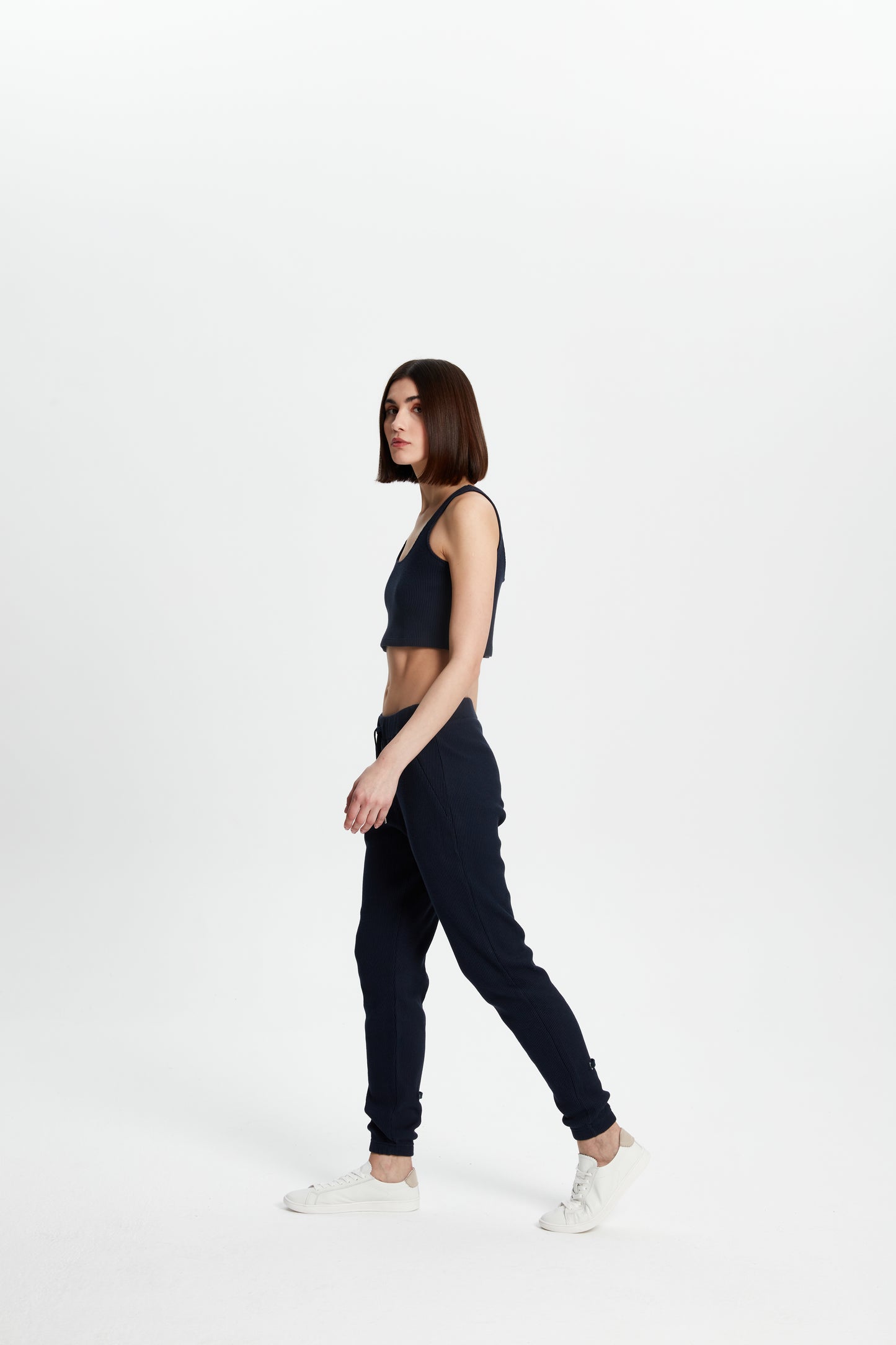 Waffle Sweatpants - Dark Navy