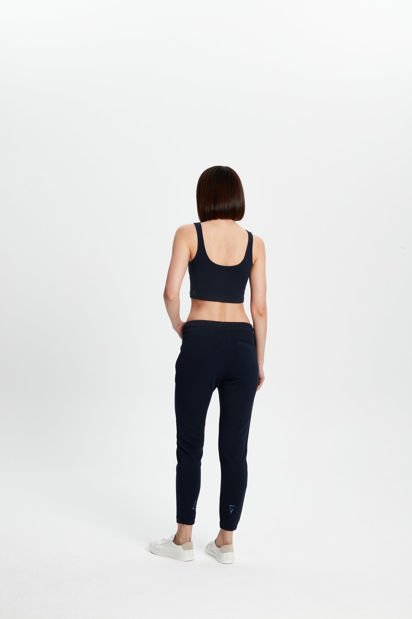 Cotton Skinny Sweatpants - Dark Navy