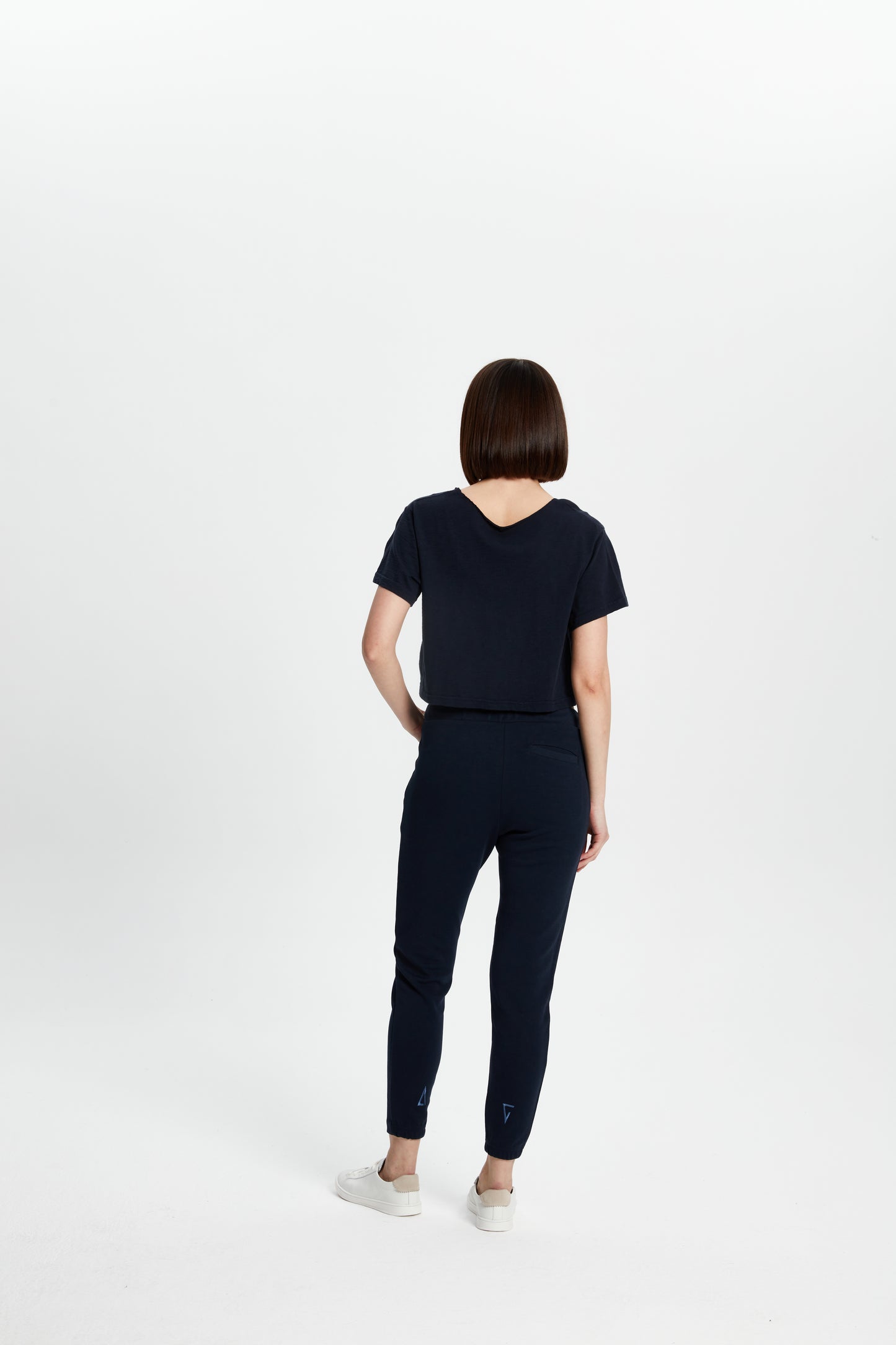 Cotton Crop T-Shirt - Dark Navy