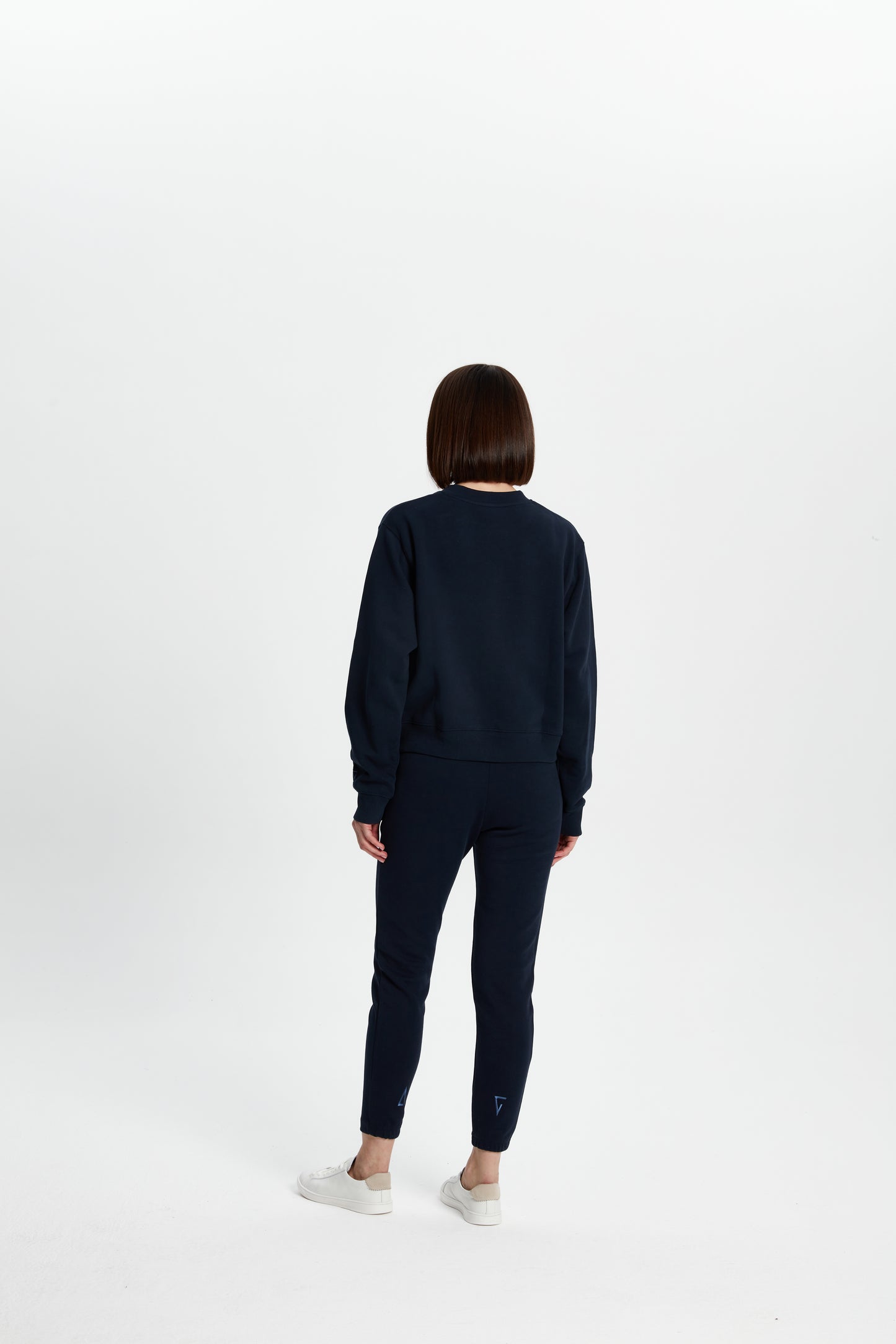 Bisiklet Yaka Sweatshirt - Koyu Lacivert