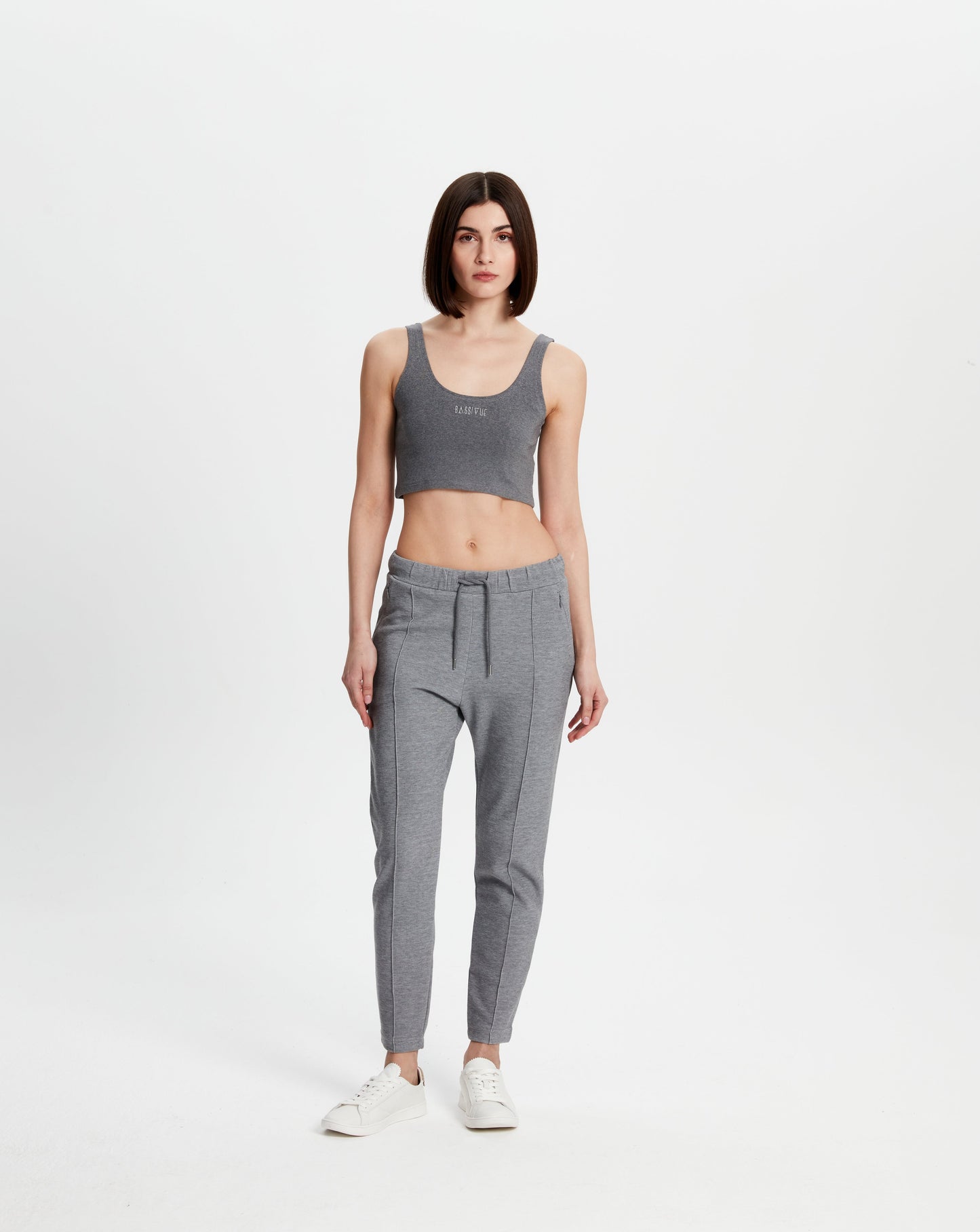 Load image into Gallery viewer, Cotton Skinny Sweatpants - Grey
