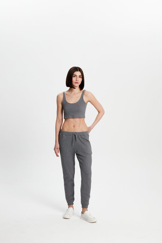 Waffle Sweatpants - Grey