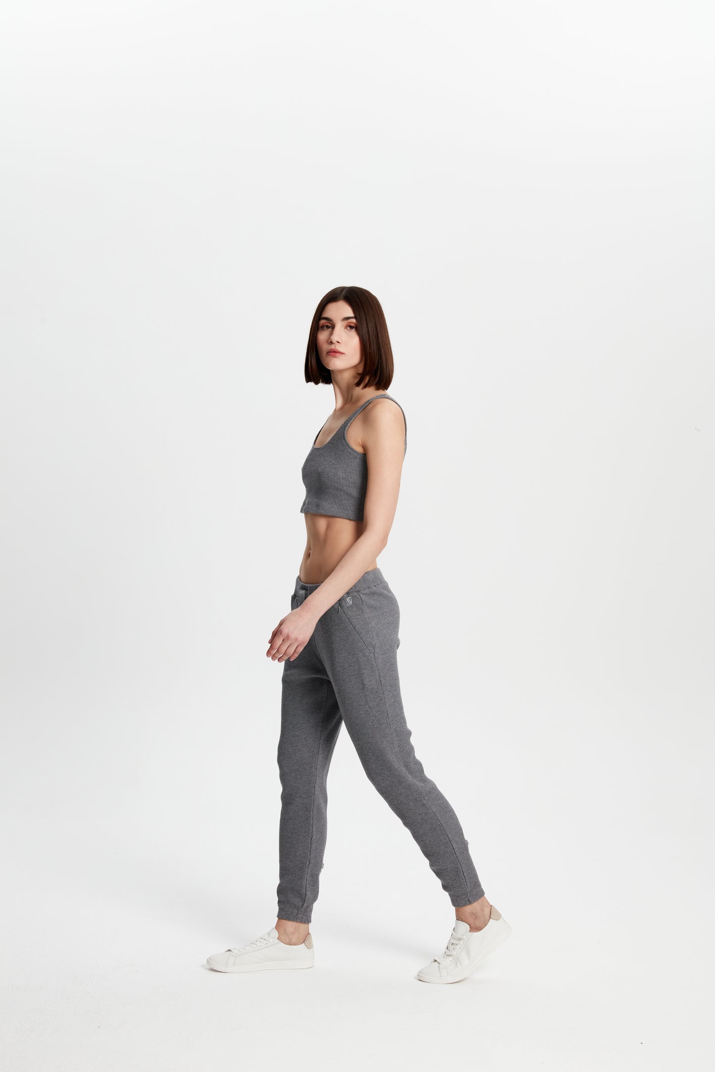 Waffle Sweatpants - Grey