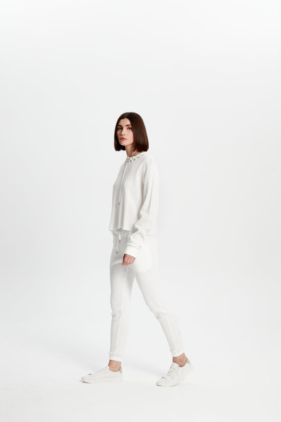 Waffle Sweatshirt - White