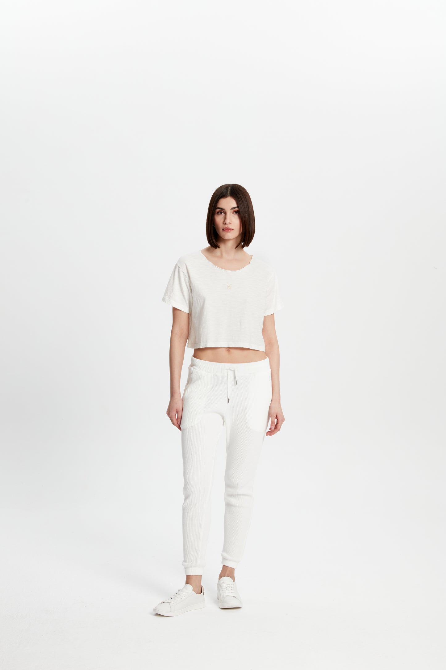 Cotton Crop T-Shirt - Eggshell