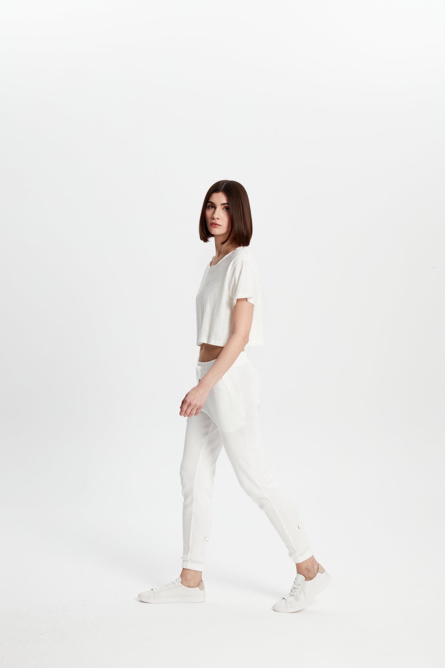 Cotton Crop T-Shirt - Eggshell