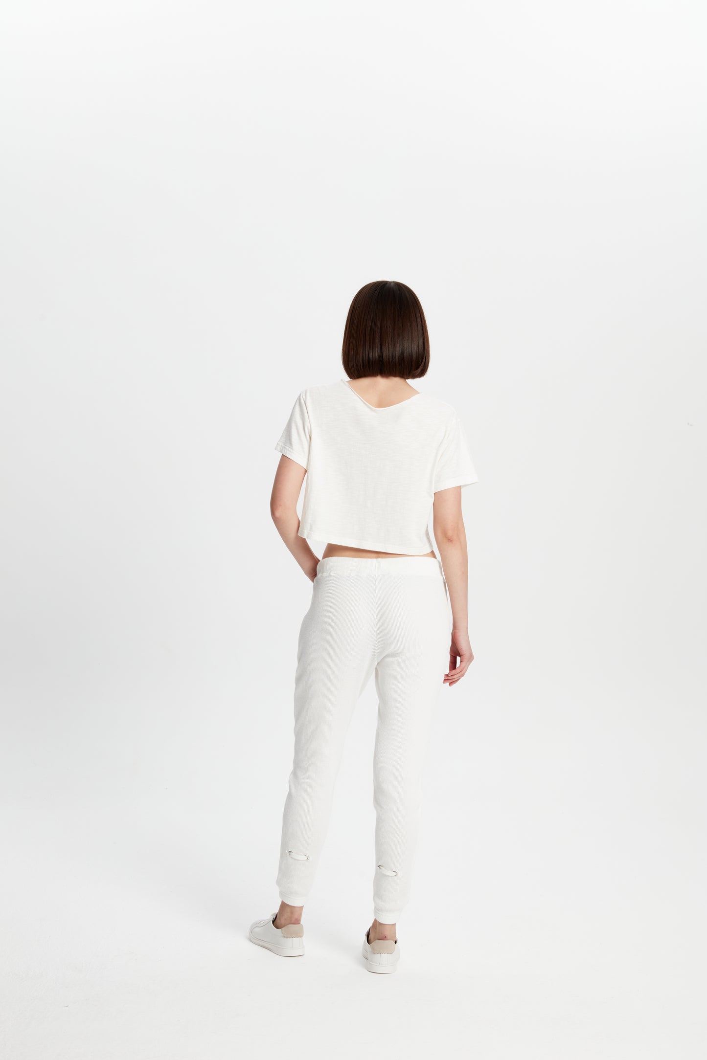 Cotton Crop T-Shirt - Eggshell