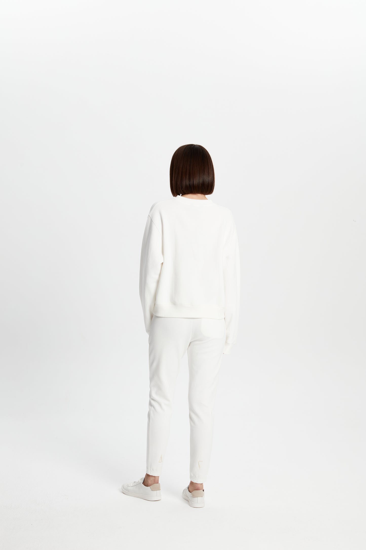 Cotton Crewneck Sweatshirt - White
