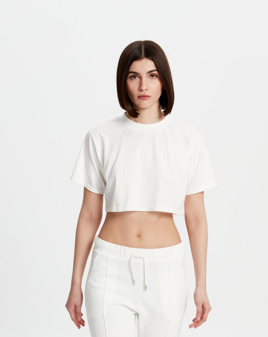 Crop T-shirt - Beyaz