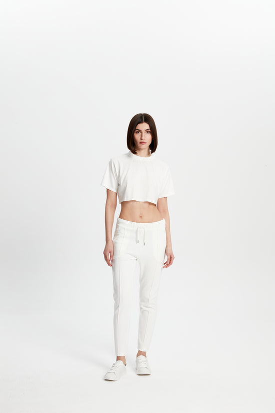 Crop T-shirt - Beyaz
