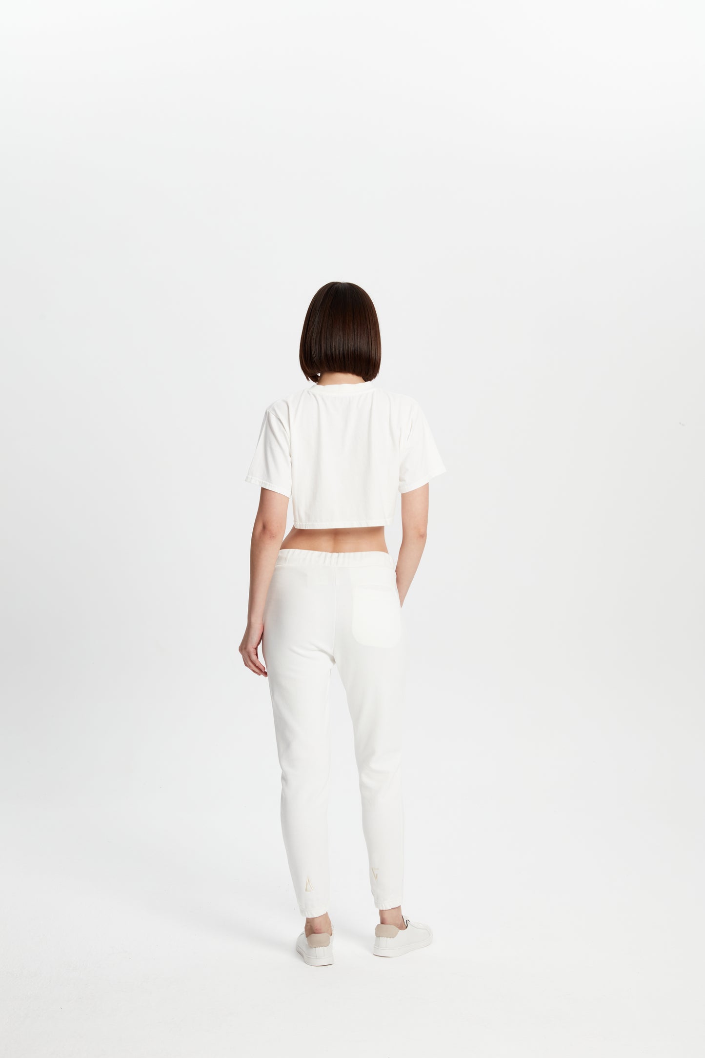 High Density Crop T-shirt - White