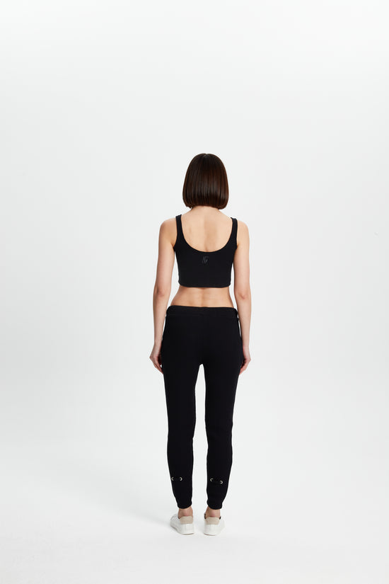 Waffle Tank Top - Siyah